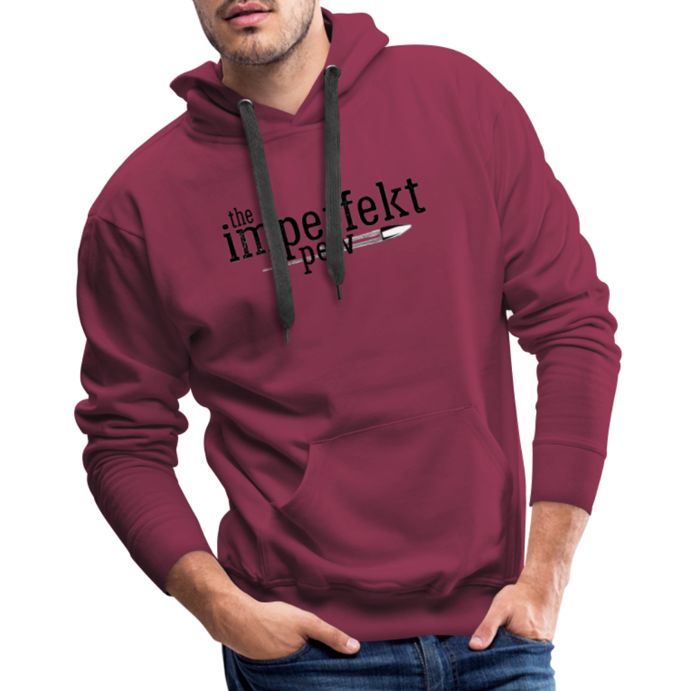 the imperfekt pew men’s premium hoodie - burgundy