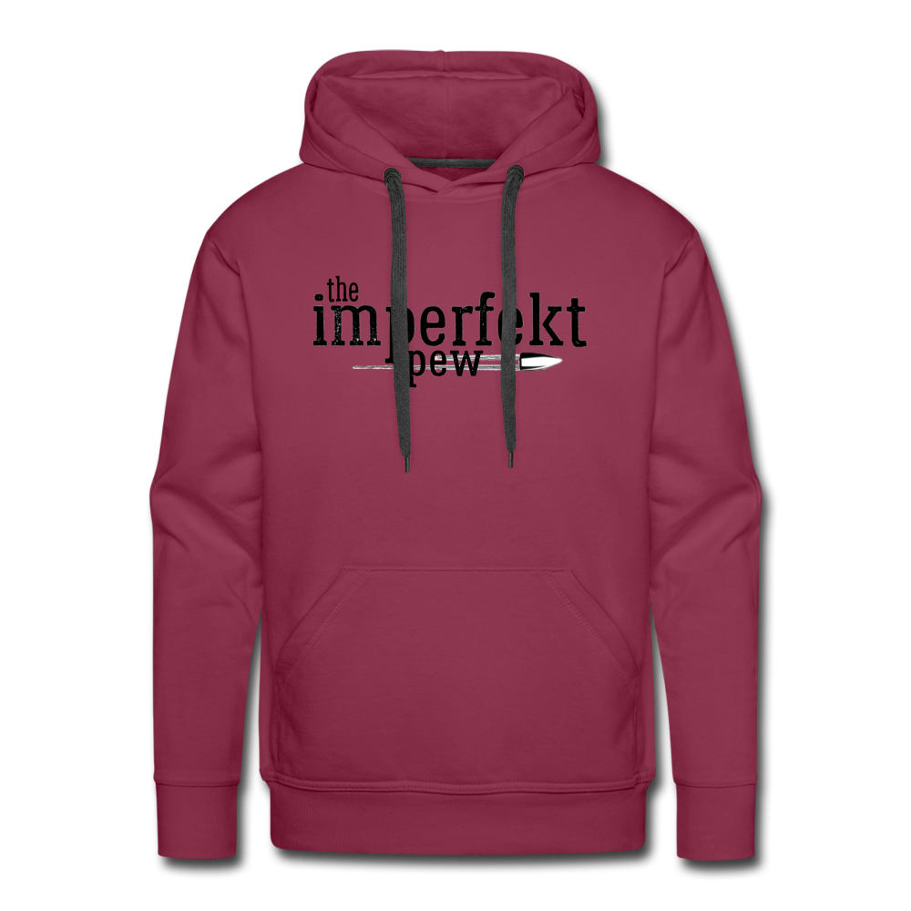 the imperfekt pew men’s premium hoodie - burgundy