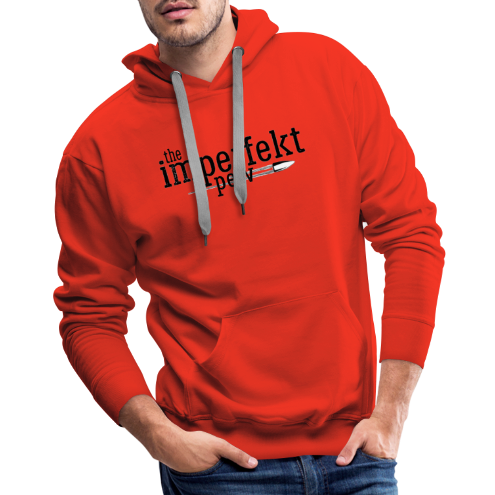 the imperfekt pew men’s premium hoodie - red
