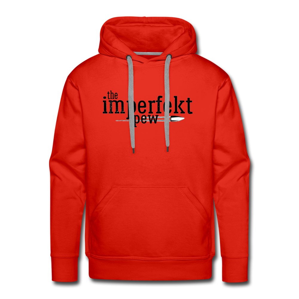 the imperfekt pew men’s premium hoodie - red
