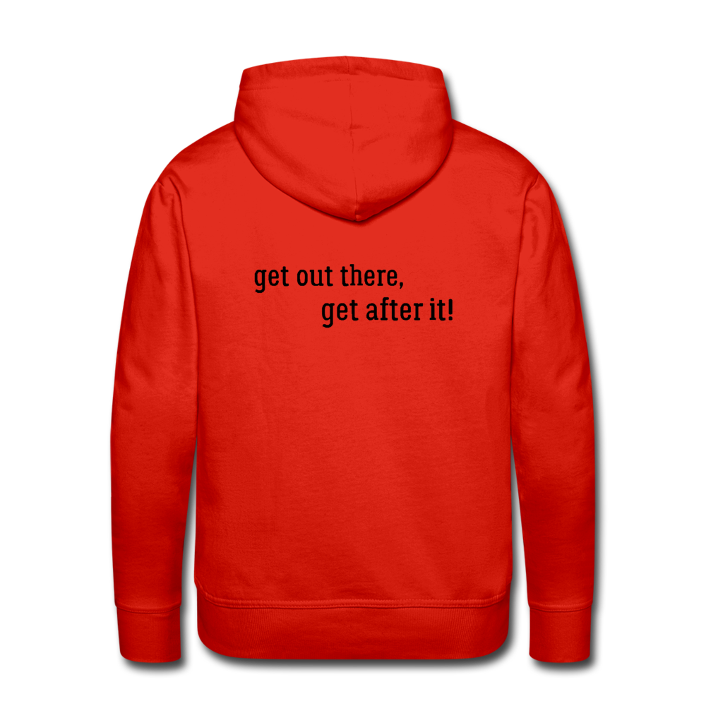 the imperfekt pew men’s premium hoodie - red