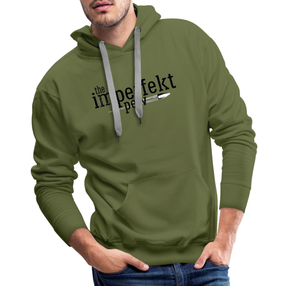 the imperfekt pew men’s premium hoodie - olive green
