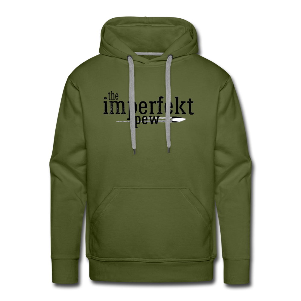 the imperfekt pew men’s premium hoodie - olive green