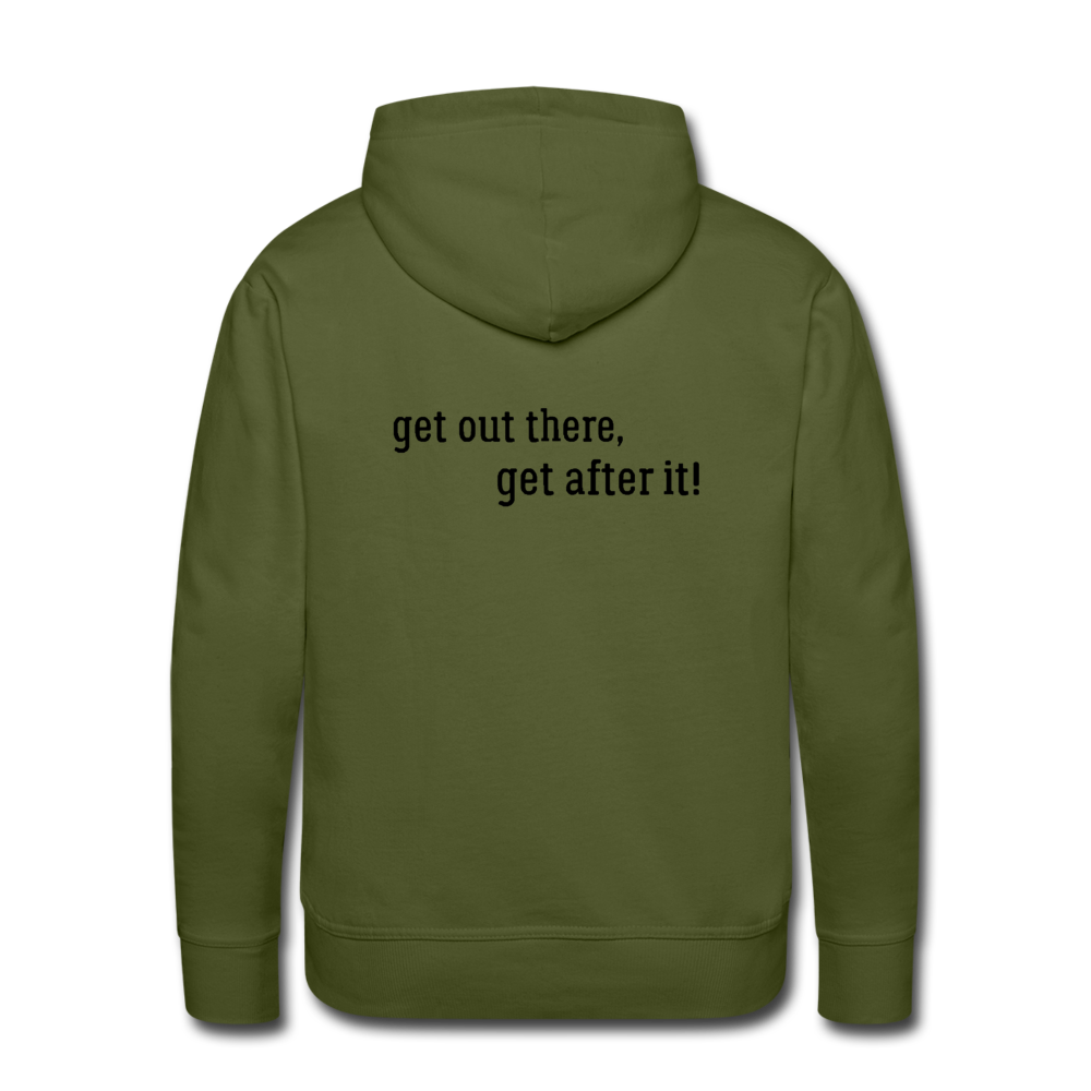 the imperfekt pew men’s premium hoodie - olive green