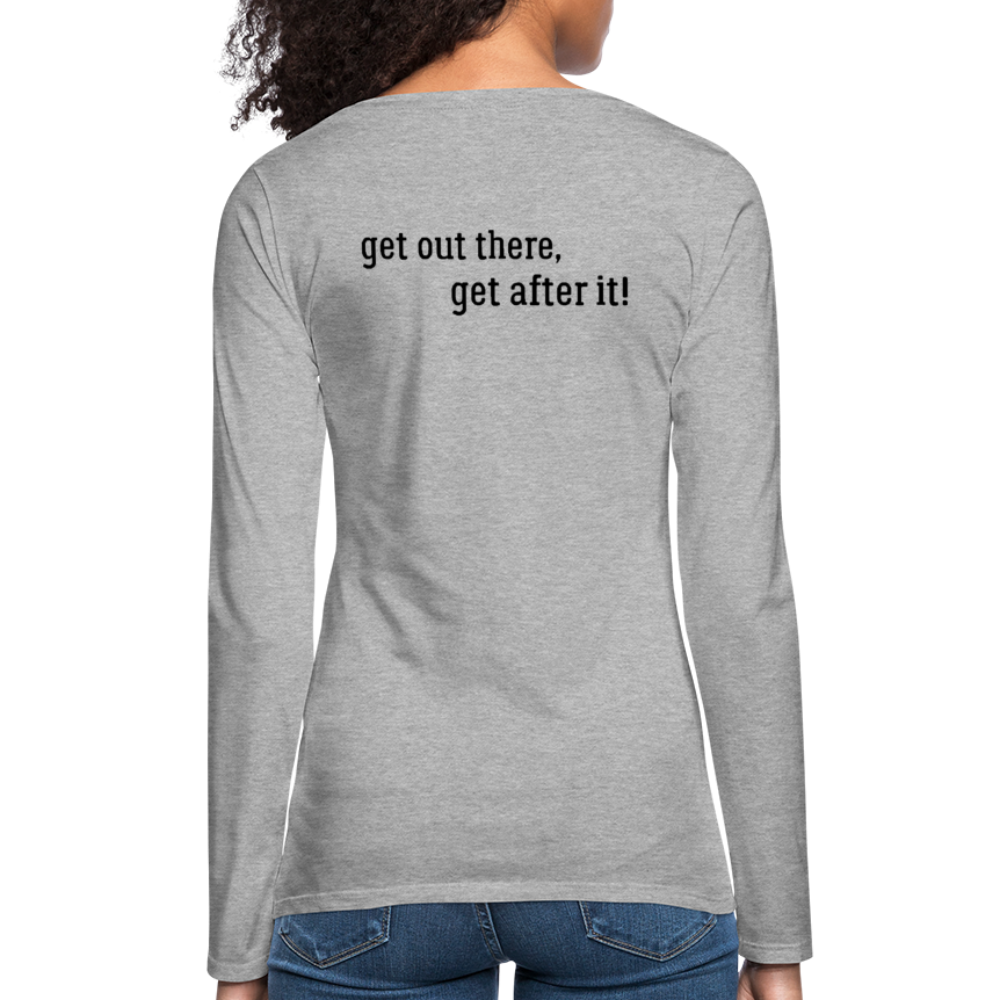 the imperfekt pew women's premium long sleeve t-shirt - heather gray