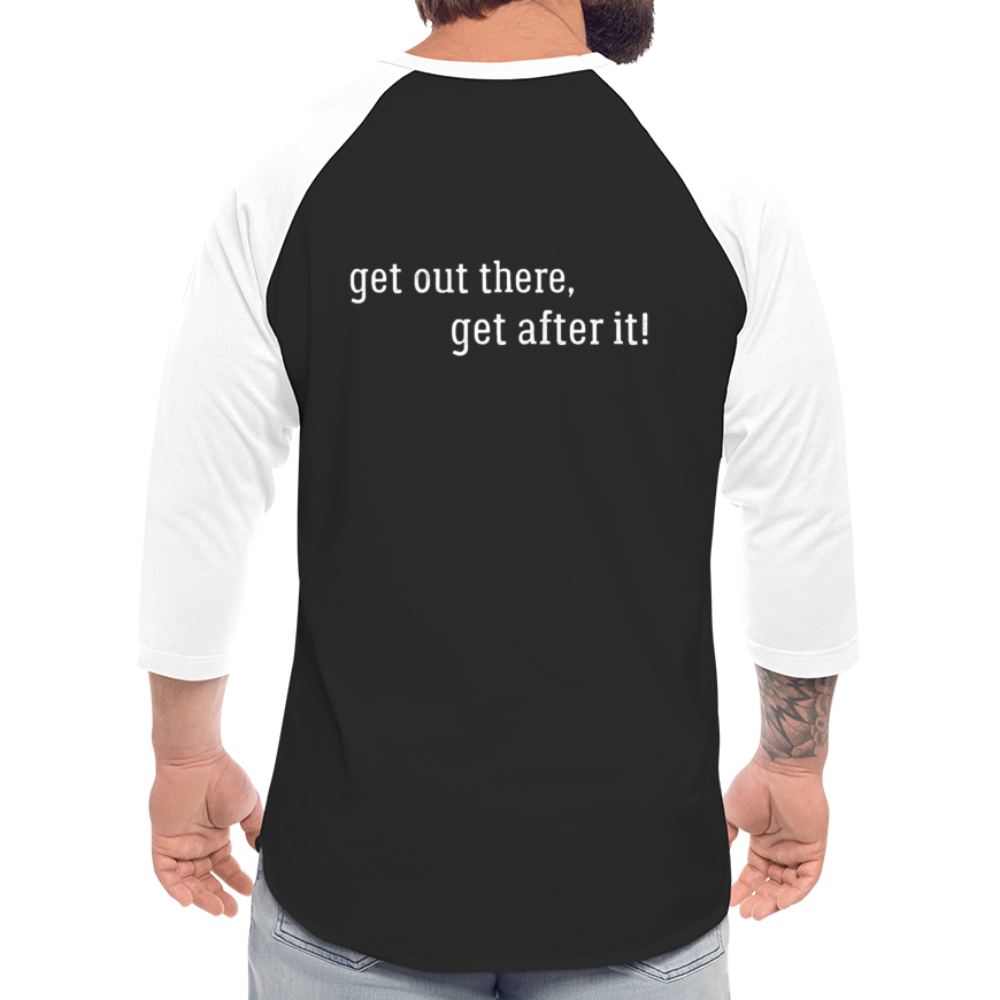 the imperfekt pew baseball t-shirt - black/white