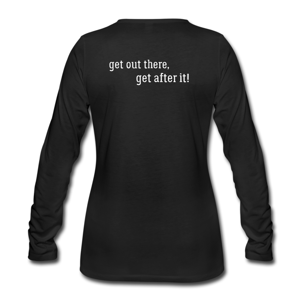 the imperfekt pew women's premium long sleeve t-shirt - black