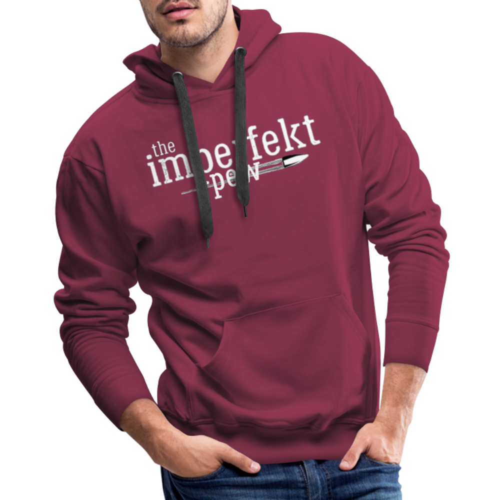 the imperfekt pew men’s premium hoodie - burgundy