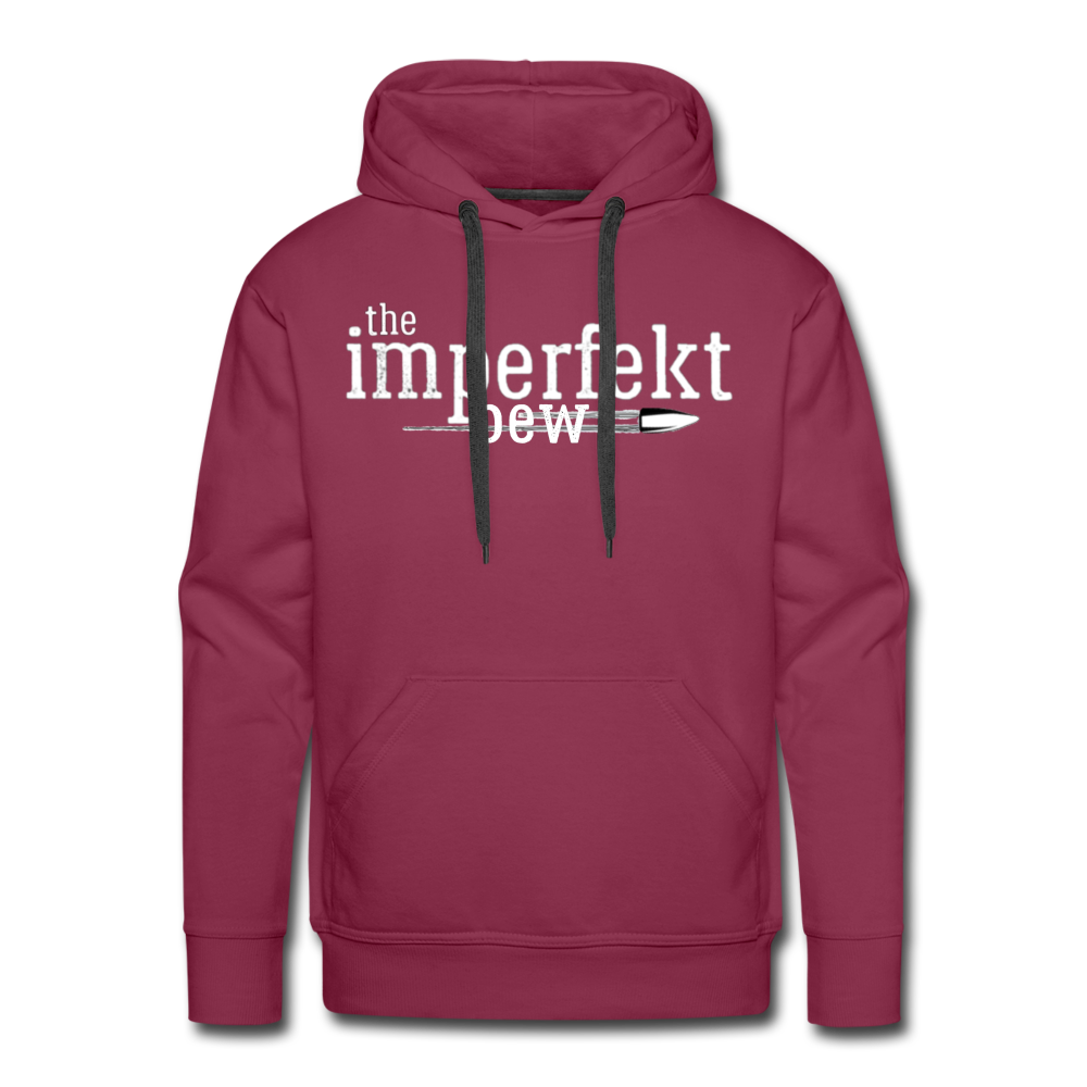 the imperfekt pew men’s premium hoodie - burgundy