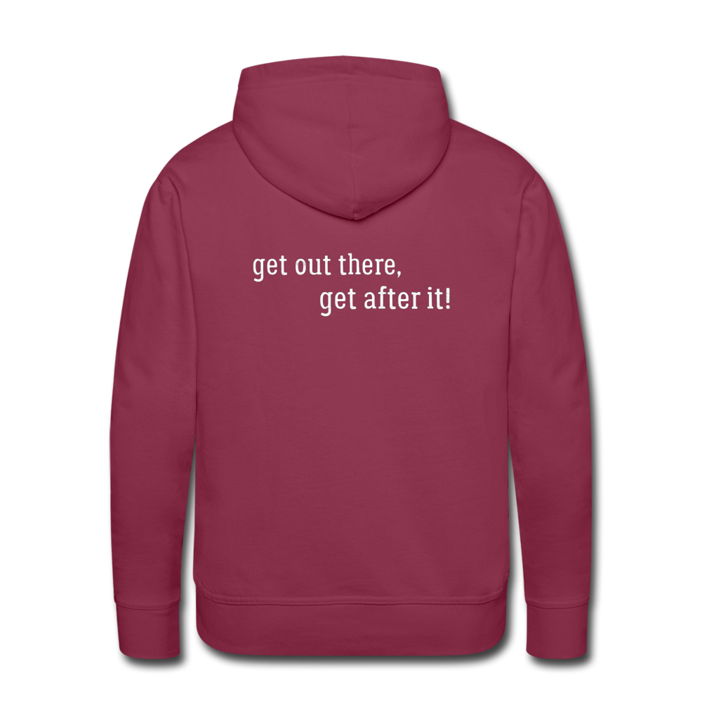 the imperfekt pew men’s premium hoodie - burgundy