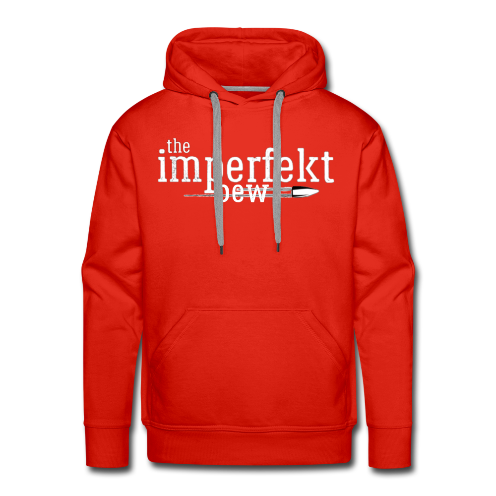 the imperfekt pew men’s premium hoodie - red