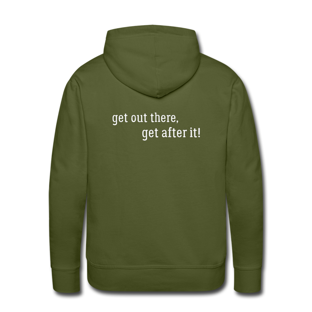 the imperfekt pew men’s premium hoodie - olive green