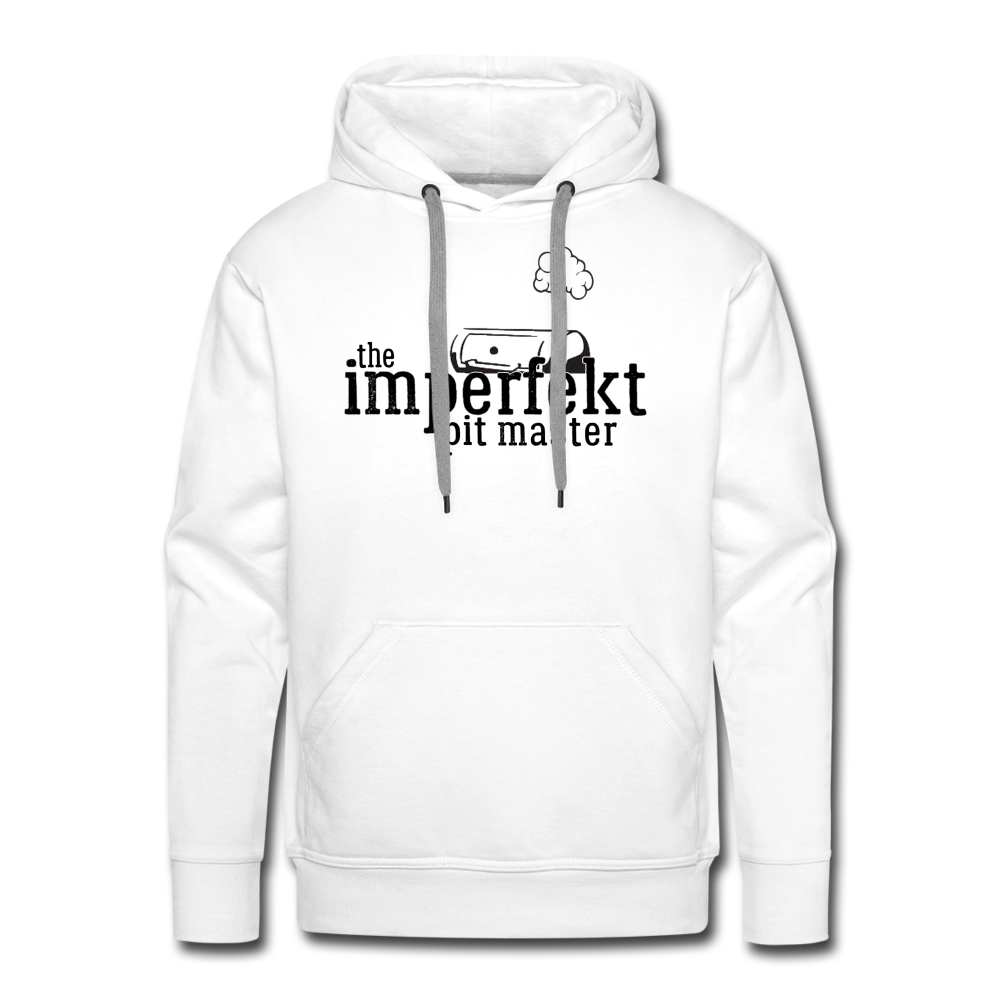 the imperfekt pit master men’s premium hoodie - white