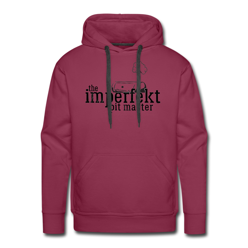 the imperfekt pit master men’s premium hoodie - burgundy