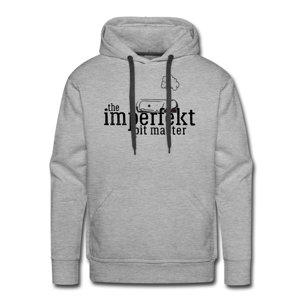 the imperfekt pit master men’s premium hoodie - heather grey