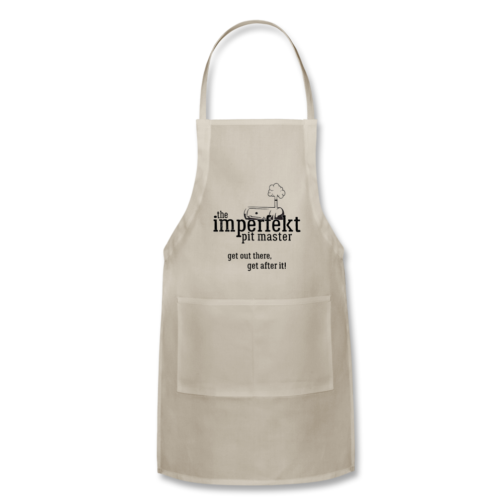 the imperfekt pit master adjustable apron - natural