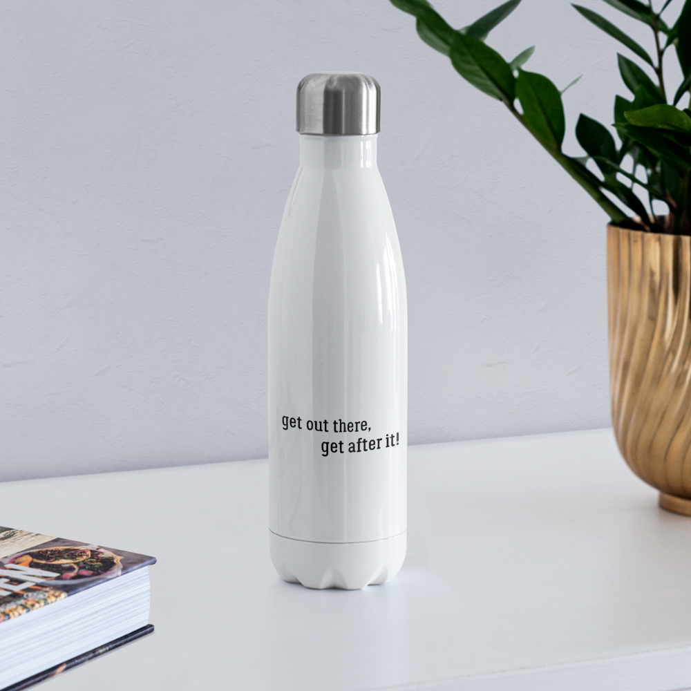 björn imperfekt human insulated stainless steel water bottle - white