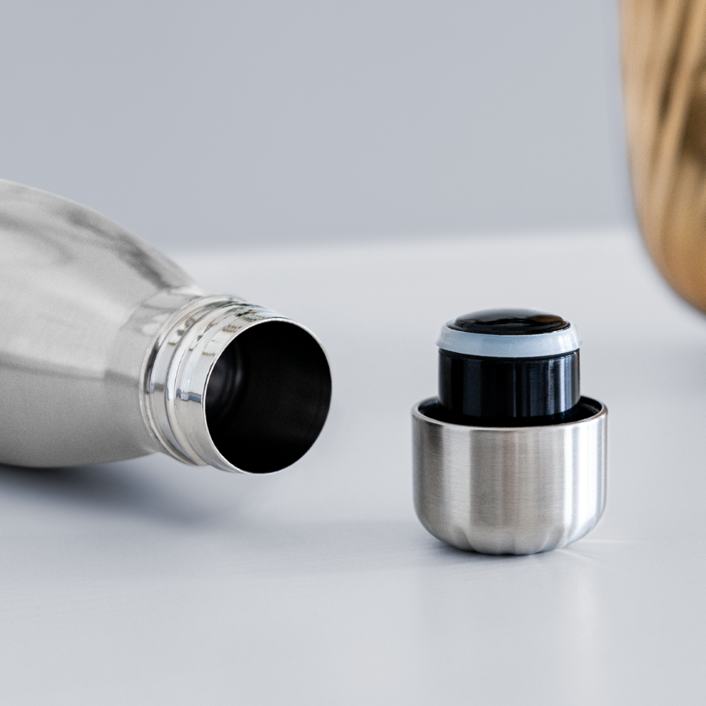 björn imperfekt human insulated stainless steel water bottle - silver