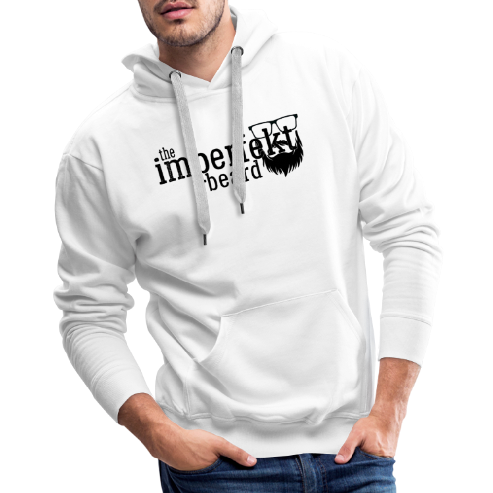 the imperfekt beard men’s premium hoodie - white