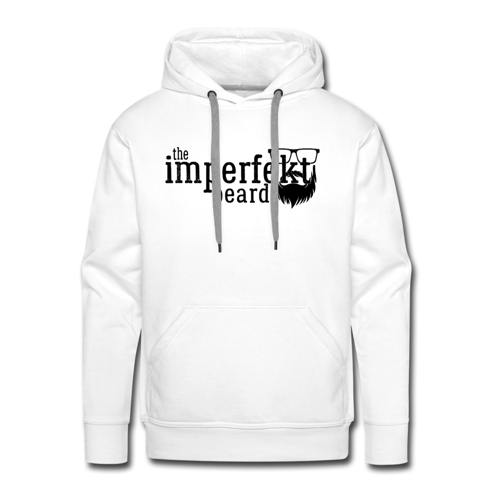 the imperfekt beard men’s premium hoodie - white