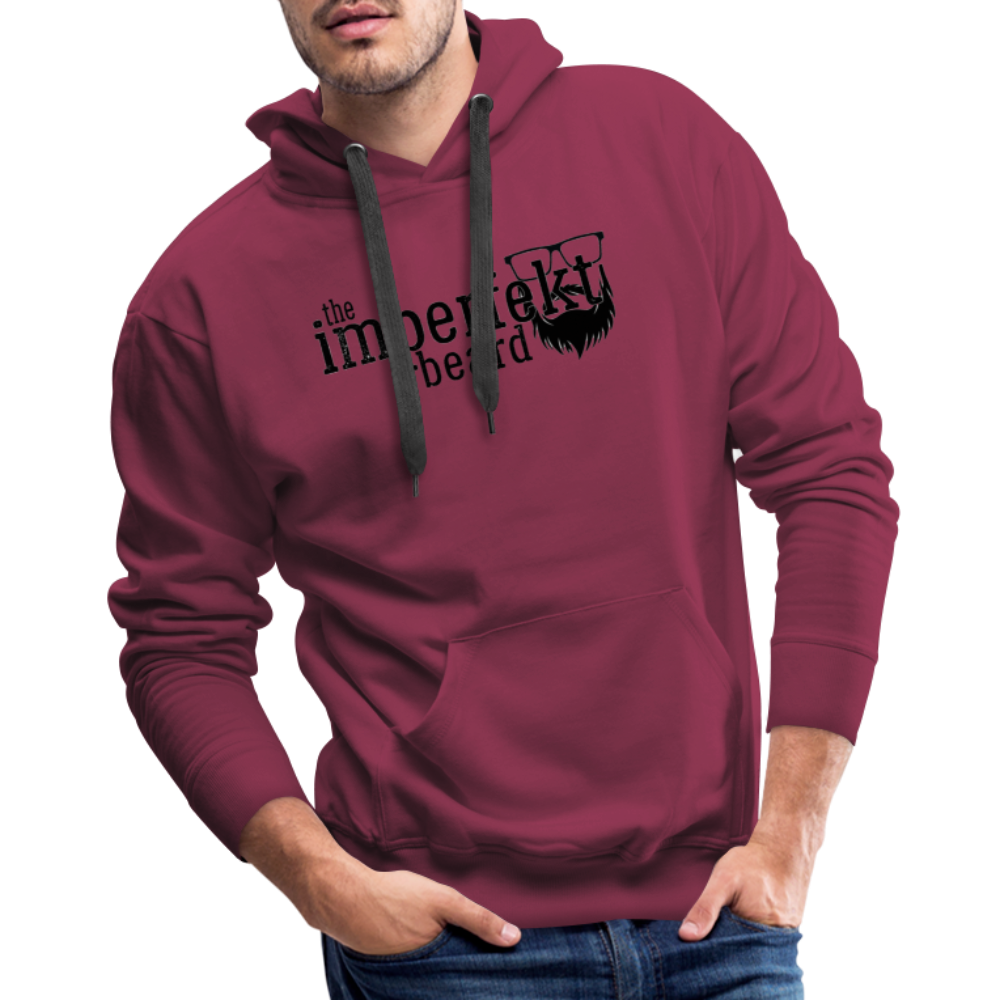 the imperfekt beard men’s premium hoodie - burgundy