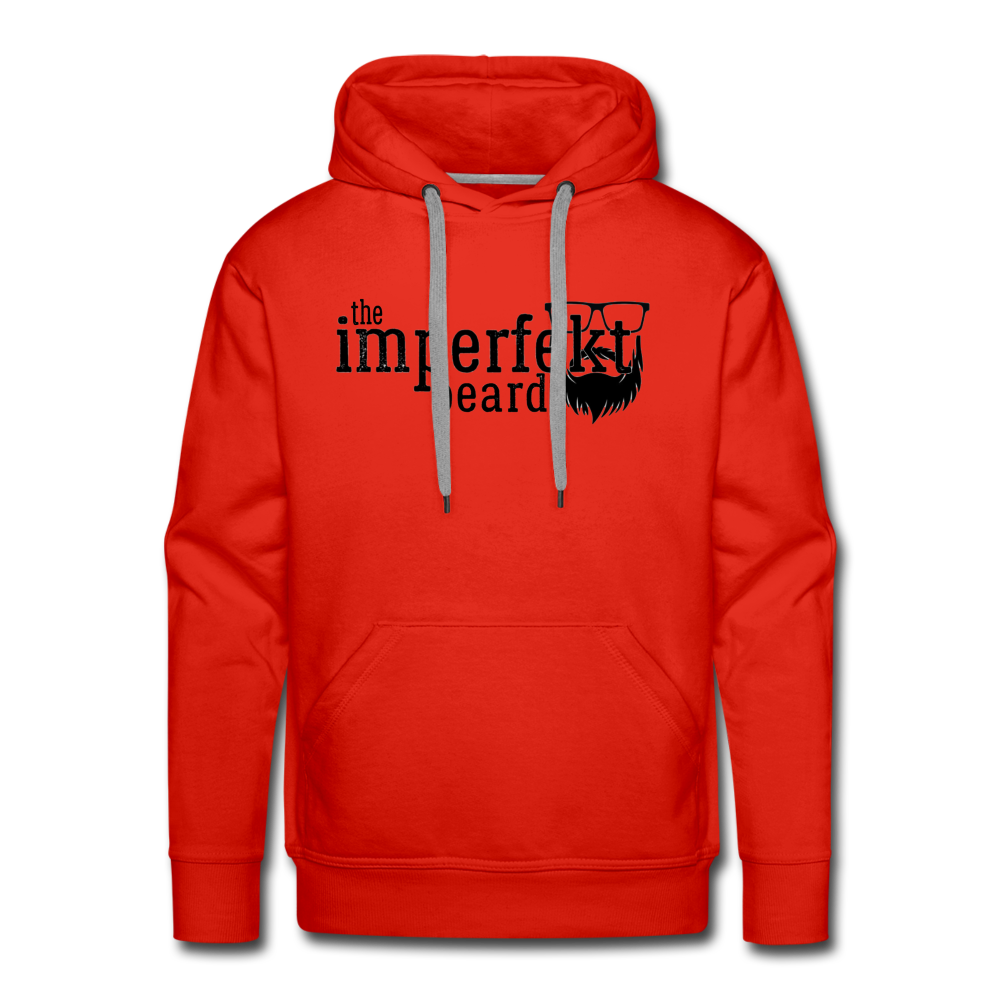 the imperfekt beard men’s premium hoodie - red