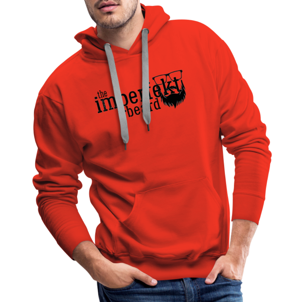 the imperfekt beard men’s premium hoodie - red