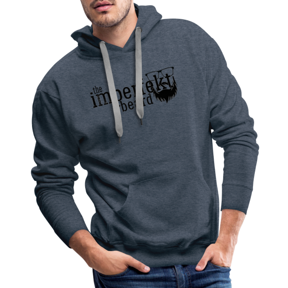 the imperfekt beard men’s premium hoodie - heather denim