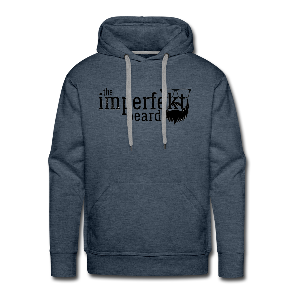 the imperfekt beard men’s premium hoodie - heather denim