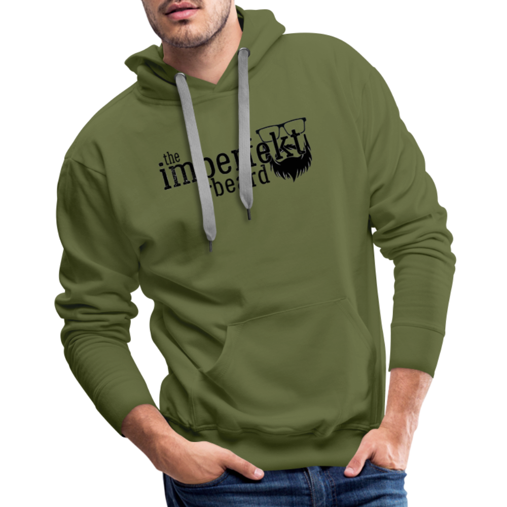 the imperfekt beard men’s premium hoodie - olive green