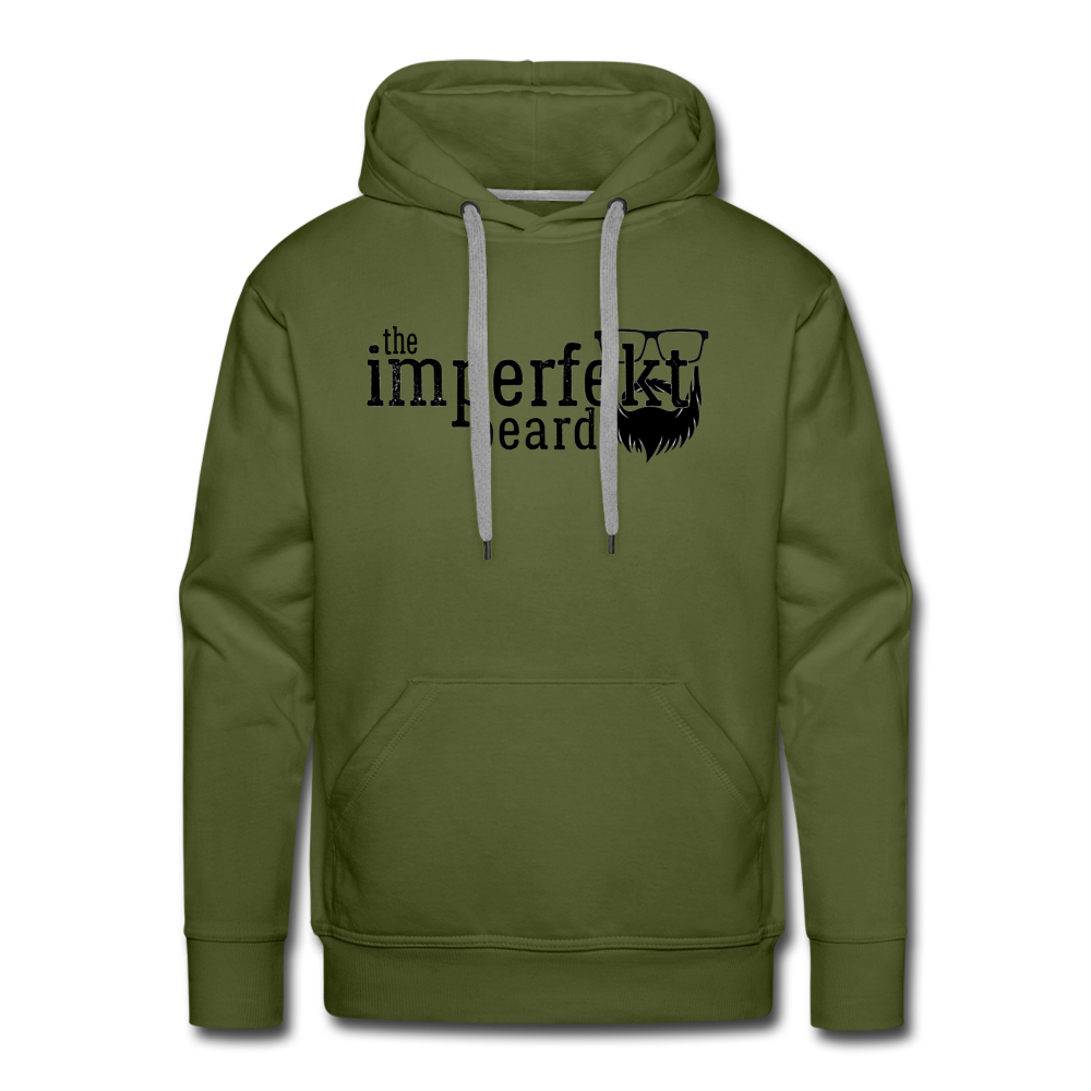 the imperfekt beard men’s premium hoodie - olive green