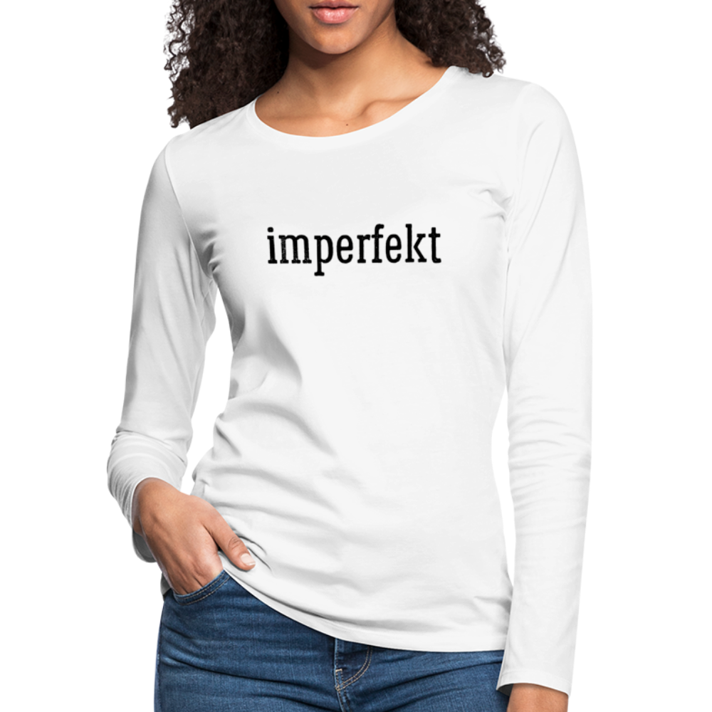 imperfekt women's premium long sleeve t-shirt - white