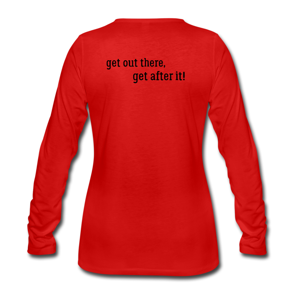imperfekt women's premium long sleeve t-shirt - red