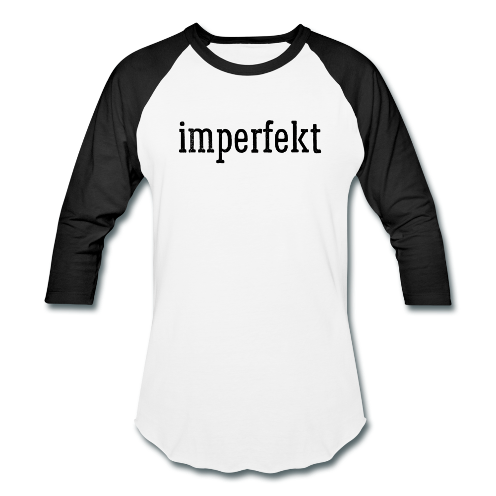 imperfekt baseball t-shirt - white/black