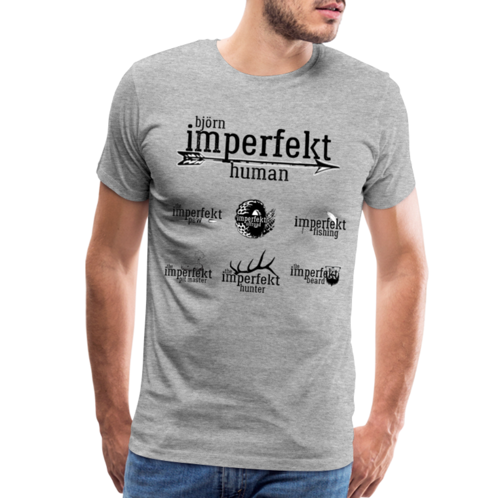 björn imperfekt human men's premium t-shirt - heather gray