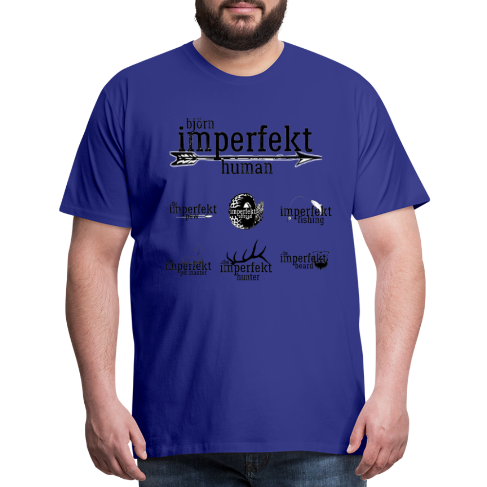 björn imperfekt human men's premium t-shirt - royal blue