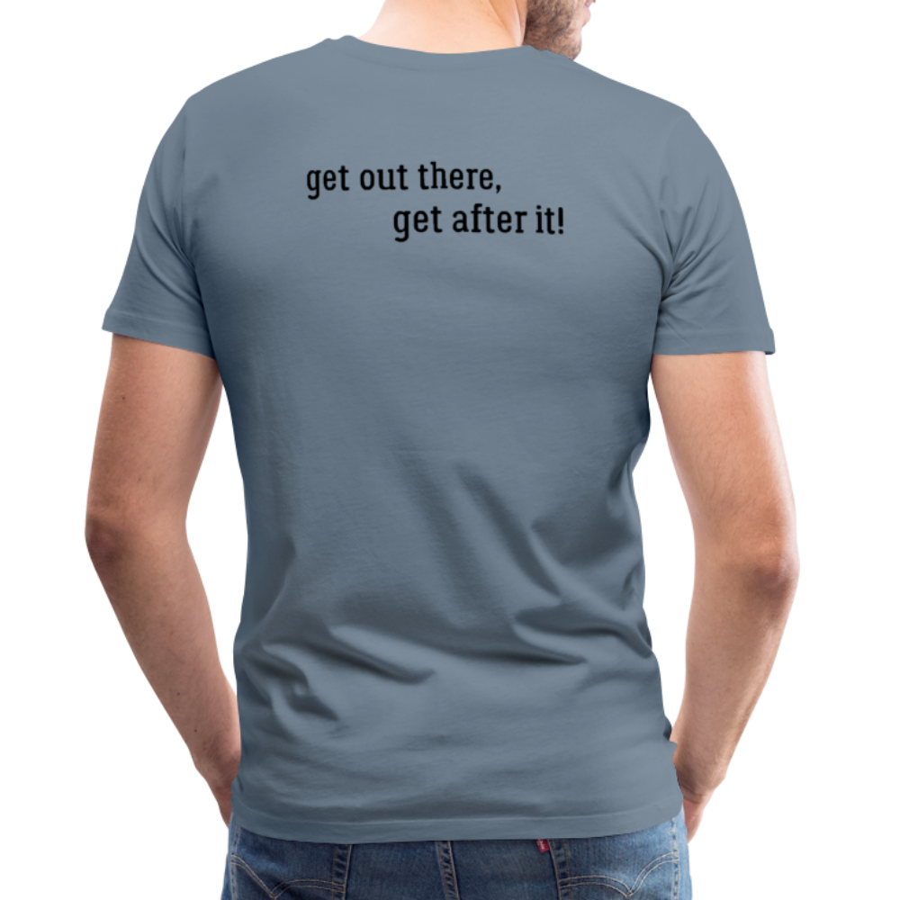 björn imperfekt human men's premium t-shirt - steel blue