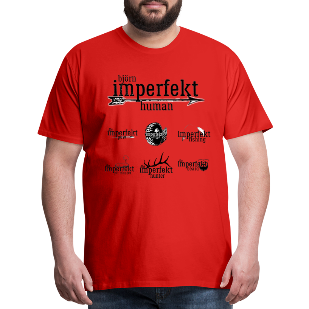 björn imperfekt human men's premium t-shirt - red