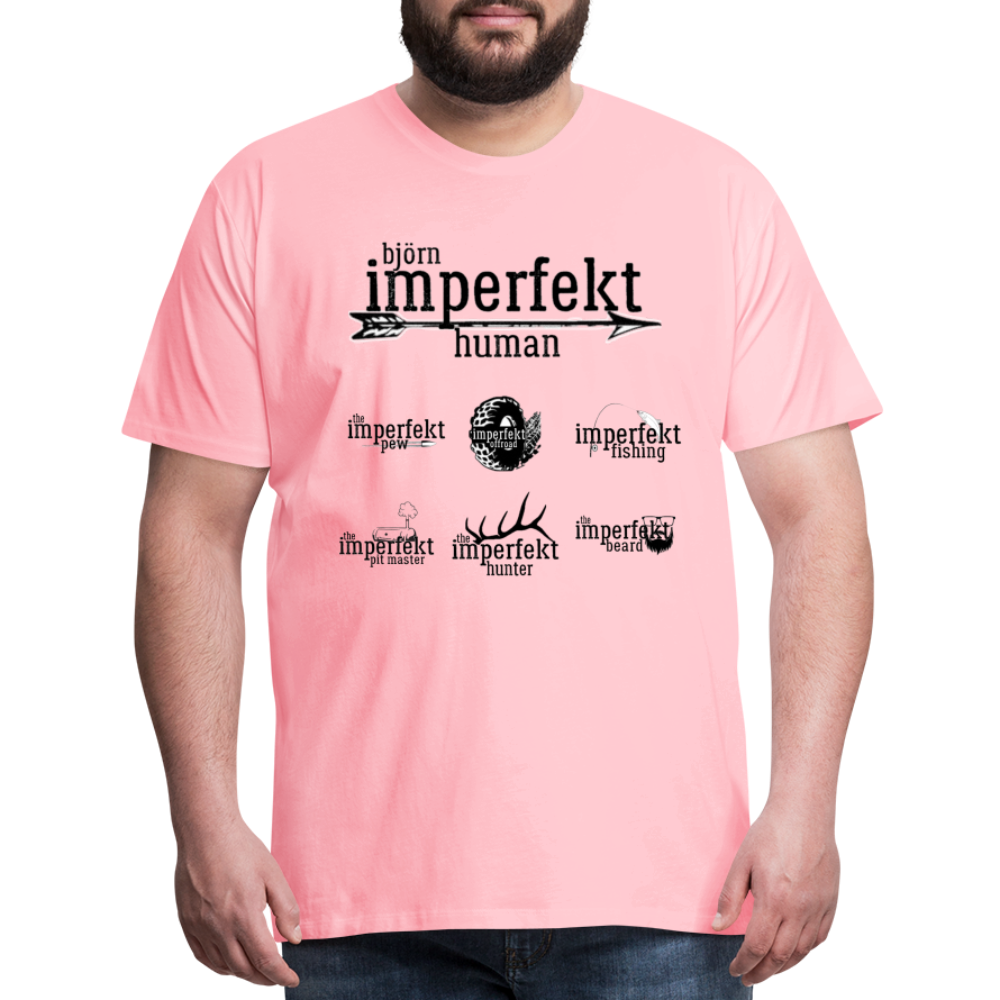 björn imperfekt human men's premium t-shirt - pink
