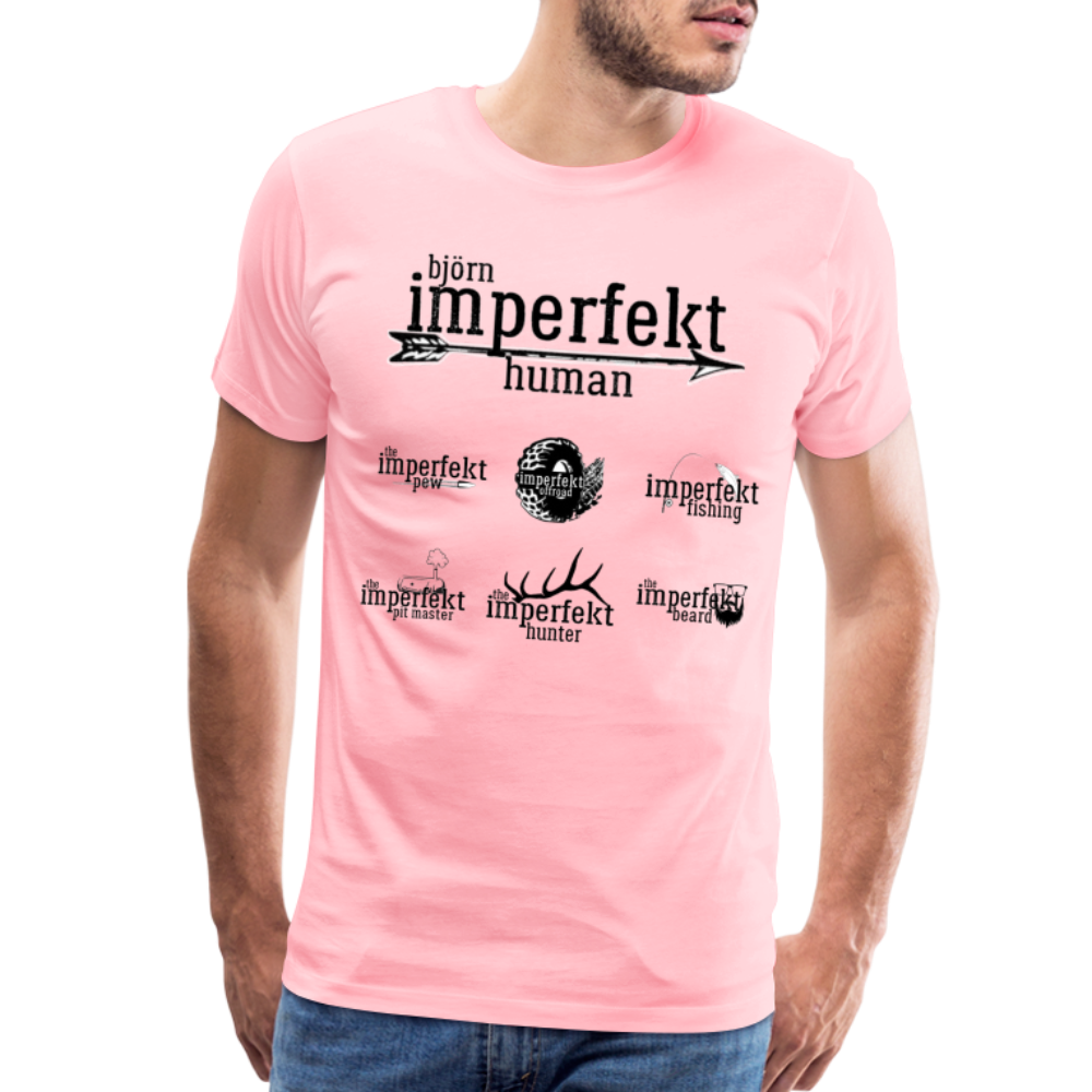 björn imperfekt human men's premium t-shirt - pink