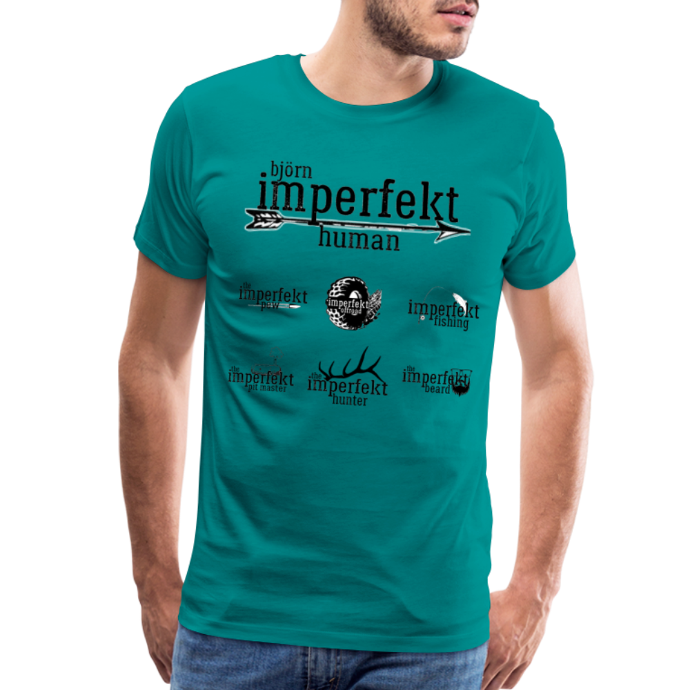 björn imperfekt human men's premium t-shirt - teal