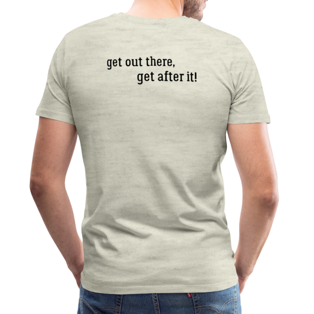 björn imperfekt human men's premium t-shirt - heather oatmeal