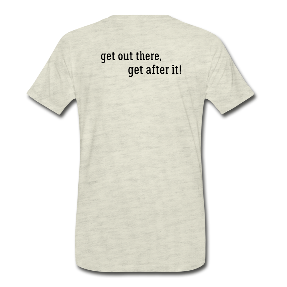 björn imperfekt human men's premium t-shirt - heather oatmeal