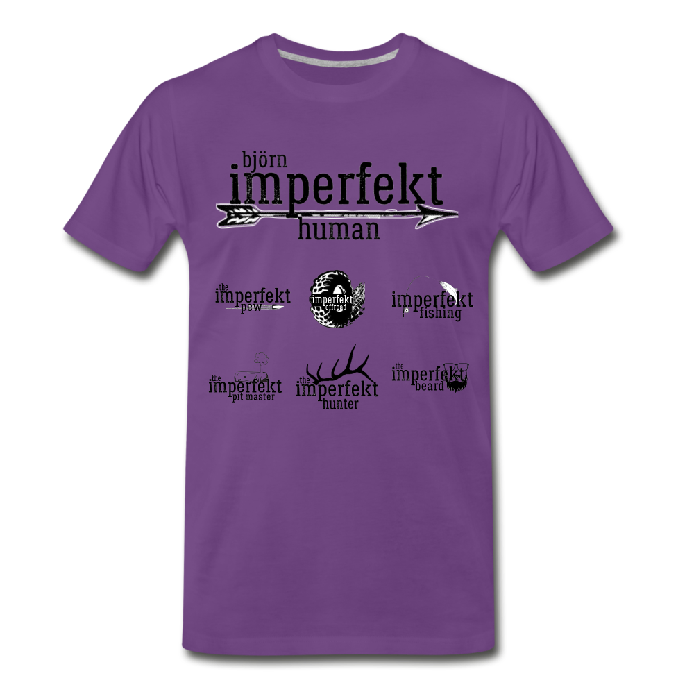 björn imperfekt human men's premium t-shirt - purple
