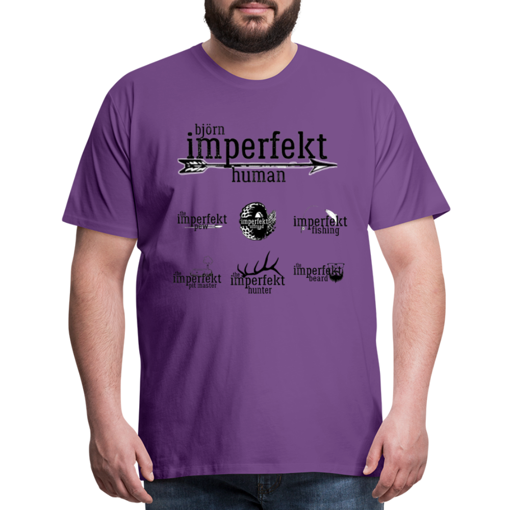 björn imperfekt human men's premium t-shirt - purple