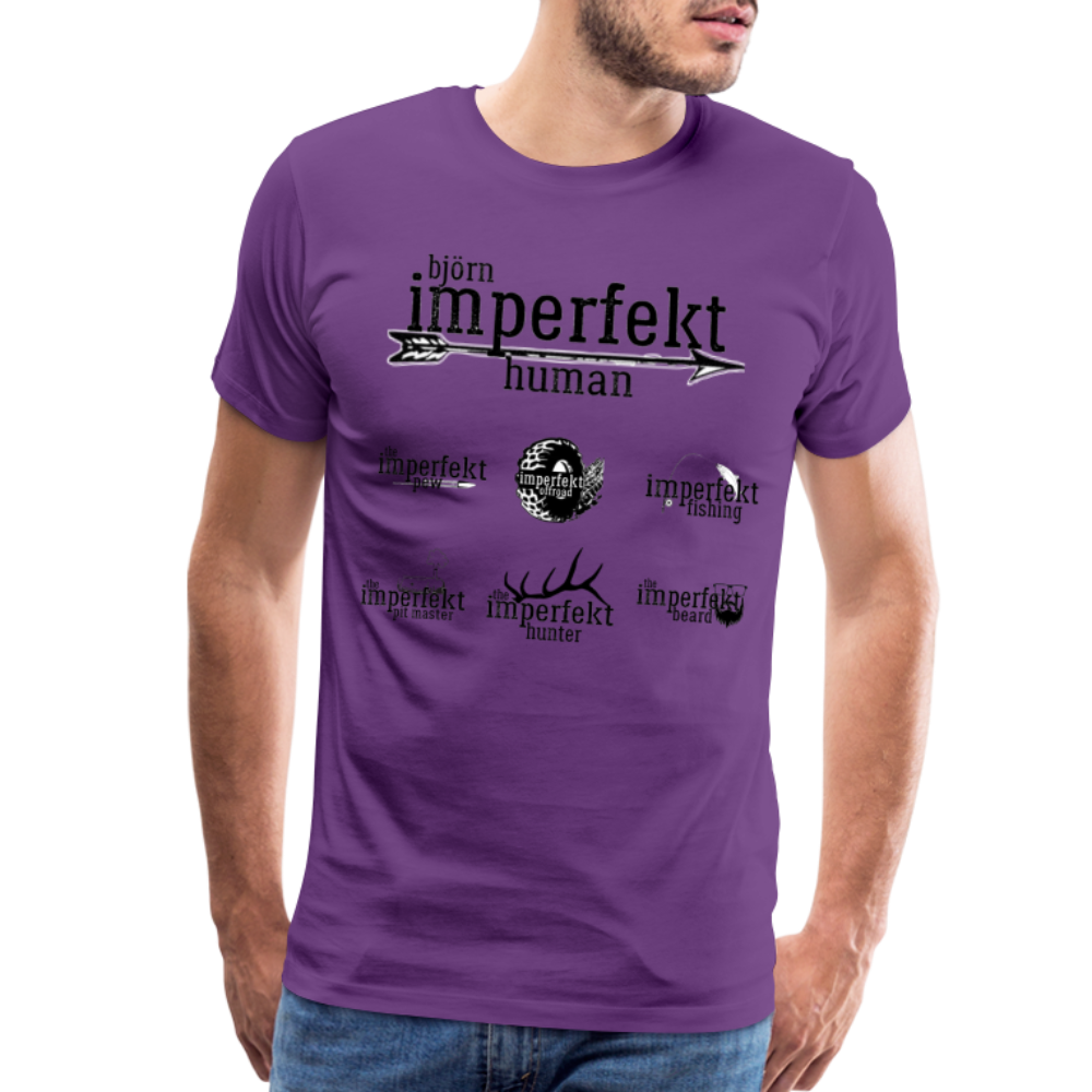 björn imperfekt human men's premium t-shirt - purple