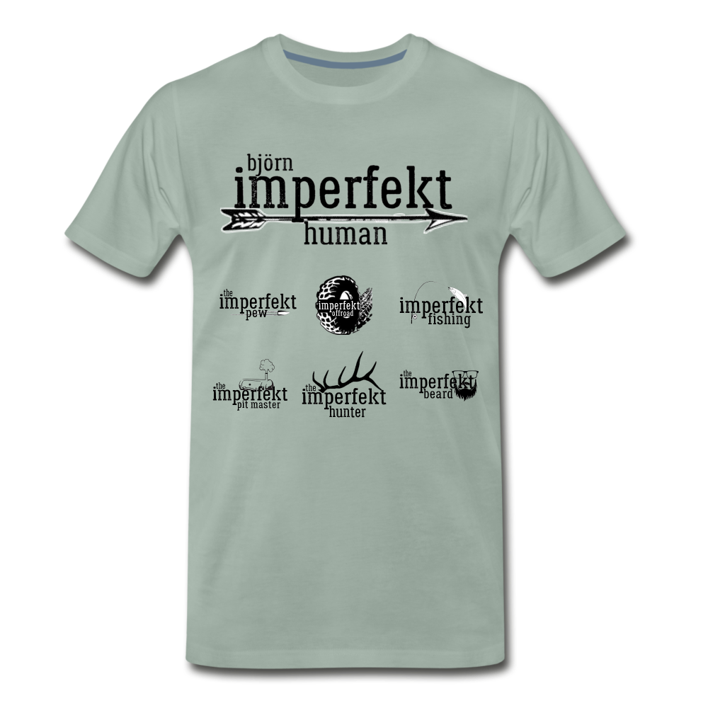 björn imperfekt human men's premium t-shirt - steel green