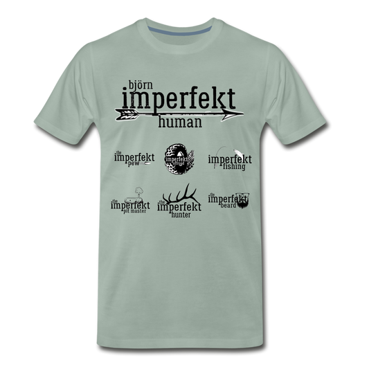 björn imperfekt human men's premium t-shirt - steel green