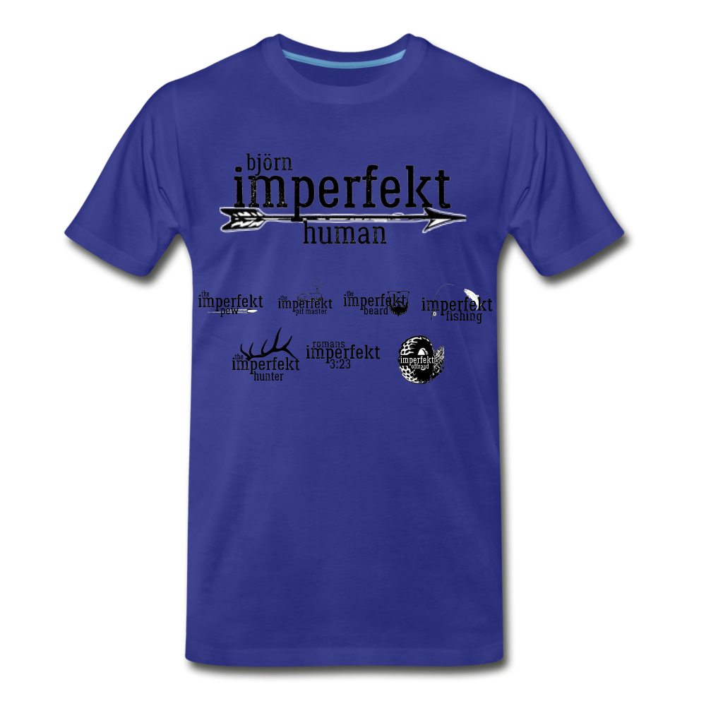 björn imperfekt human men's premium t-shirt - royal blue