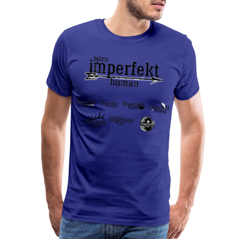 björn imperfekt human men's premium t-shirt - royal blue